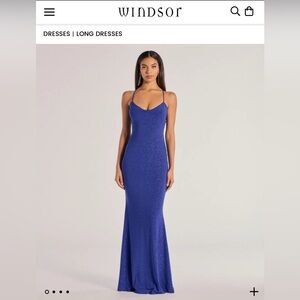 Windsor Dresses |Royal Blue lace up mermaid dress | Prom Dress |Size: Xs | New